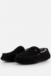 WarmbatPantoffelszwartSuede