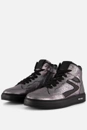 HIPMetallicSneakerszilverLeer