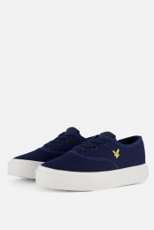 LyleScottWickSneakersblauwCanvas