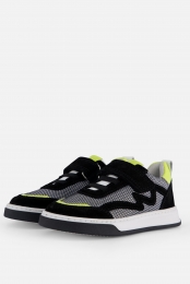 MuytersVelcroSneakerszwartLeer