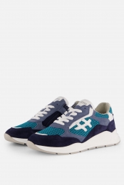 HIPSneakersblauwLeer