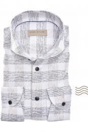 JohnMillerOverhemdwitgrijsRuit