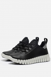 EccoGruuvWSneakerszwartLeer