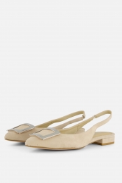 LineaZetaSlingbackBallerinasbeigeSuede