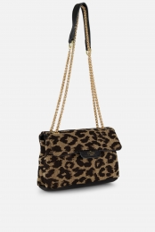 CharmLeopardSchoudertasbeigeCanvas
