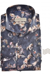 JohnMillerOverhemddonkerblauwMotief