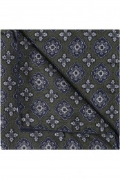 OLYMPSIGNATUREPochetgroenblauwMotief