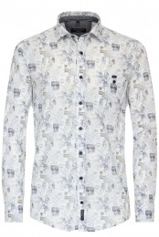CasaModaCasualOverhemdblauwPrint