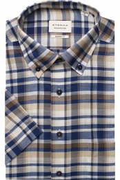 ETERNAOverhemdKortemouwmarine