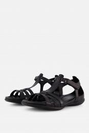 EccoFlashSandalenzwartLeer