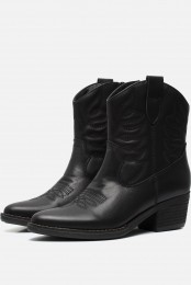 CelliniCowboylaarzenzwartLeer