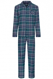 Flanellenherendoorknooppyjama