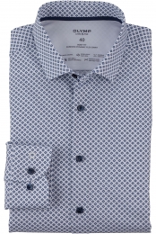 OLYMPLevelFivePerformanceClimateControlOverhemdwitBedrukt