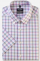 OLYMPLuxorOverhemdKortemouwroze