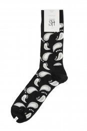 HappySocksWaterDropssokken-zwartgrijs