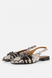 LineaZetaSlingbacksbruinLeer