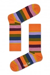 HappySocksStripeSokken-OranjeRoodGroen