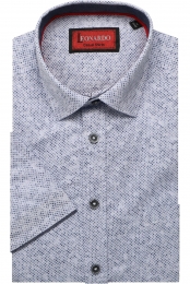 LeonardobyJupiterCasualOverhemdKortemouwlichtblauw