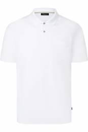 MAERZPoloshirtKortemouwPureWit