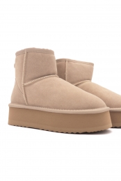 SuedeEnkellaarsjesMetPlateauzool