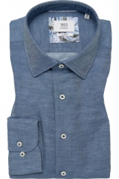 ETERNA1863LinnenOverhemdmarineEffen