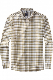 OLYMPCasualOverhemdbruinGestreept