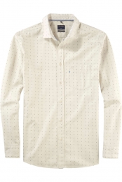 OLYMPCasualOverhemdtaupeBedrukt