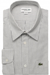 LacosteOverhemdblauwGestreept