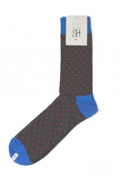 HappySocksSmallDotsokken-grijsblauw