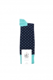 HappySocksSmallDotSokkenBlauwTurquoise