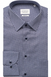 ETERNAOverhemdblauwBedrukt