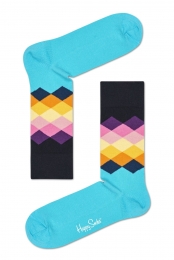 HappySocksFadedDiamondSokkenMintgroen