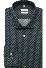 SeidenstickerOverhemdgroenBedrukt