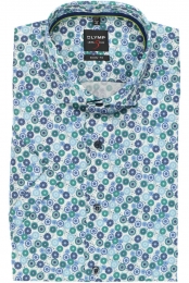 OLYMPLevelFiveOverhemdKortemouwveelkleurig