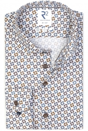 R2AmsterdamOverhemdblauwMotief