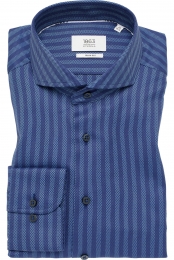 ETERNA1863OverhemdmarineGestreept