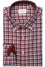 ETERNAOverhemdwijnroodRuit