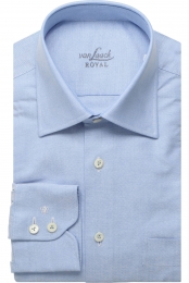 vanLaackRoyalOverhemdblauwMotief