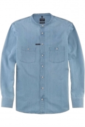 OLYMPCasualOverhemdblauwEffen