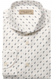 JohnMillerLinnenOverhemdwitMotief