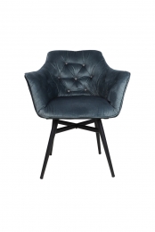 EetkamerstoelGlendaleniagarablauwvelours