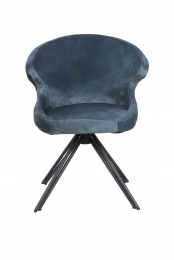 EetkamerstoelNashvilleniagarablauwvelours