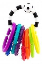 SassyMulticolorRingOLinksBijtspeeltje