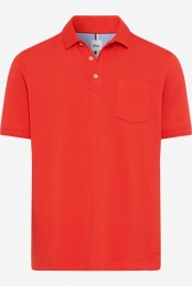 BraxPoloshirtKortemouwrood