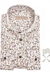 JohnMillerOverhemdbruinMotief