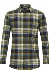 RedmondCasualFlanellenOverhemdgroenRuit