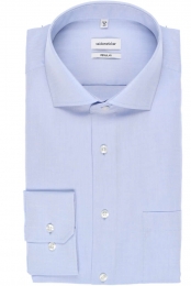 SeidenstickerOverhemdlichtblauwEffen