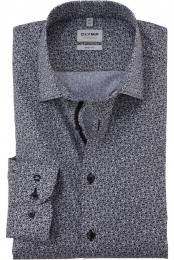 OLYMPLevelFiveOverhemdzwartBedrukt