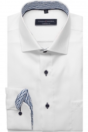 CasaModaOverhemdwitFaux-uni