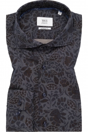 ETERNA1863OverhemdmarineBedrukt